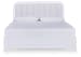 Jarlee - White - King Upholstered Panel Bed