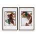 Velocity - Framed Abstract Prints (Set of 2) - Brown / Green / Red / White