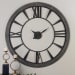 Ronan - Wall Clock, Large - Dark Brown