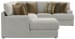 Tori - 3 Piece Sectional With Comfort Coil Seating And 9 Included Accent Pillows (Left Side Facing Chaise) - Birch
