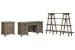 Lancaster - Credenza With Lateral File And Bookshelf - Dovetail Gray