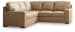 Bandon - 3 Pc. - 2-Piece Sectional With Laf Loveseat, Ottoman - Toffee