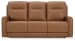 Tryanny - Butterscotch - Power Reclining Sofa With Adj Headrest