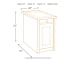 Tyler - Grayish Brown / Black - Chair Side End Table