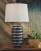 Billow - Antique Silver Finish - Metal Table Lamp (1/CN)