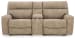 Next-Gen Durapella - 3-Piece Power Reclining Sectional Loveseat With Console - Sand