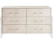 New Modern - Lyra Six Drawer Dresser - White