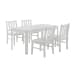 Travis Youth - 5 Piece Dining Set With Table And 4 Chairs - White
