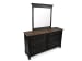 Surrey - Double Drawer Dresser With Portrait Mirror - Brown