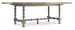 Ciao Bella - 84" Trestle Table With 2-18" Leaves-Natural/Gray