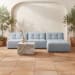Sunseeker - Outdoor Chaise - Light Blue