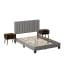 Coyote - Queen Bed With Carroll Grey With Two End Table (3A Packing)