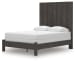 Fraluna - Queen Panel Bed - Charcoal
