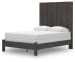 Fraluna - Charcoal - Queen Panel Bed