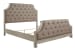 Falkhurst - Gray - 5 Pc. - Dresser, Mirror, California King Upholstered Panel Bed