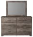 Ralinksi - Gray - 6 Pc. - Dresser, Mirror, King Panel Bed, 2 Nightstands