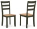 Gesthaven - Dining Room Side Chair (Set of 2) - Natural / Green