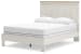 Linnocreek - White / Warm Brown - Queen Panel Bed