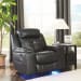 Kempten - Black - 3 Pc. - Reclining Sofa, Loveseat, Rocker Recliner