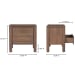 Wiley - Nightstand - Vintage Brown