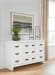 Binterglen - 4 Pc. - Dresser, Mirror, King Panel Bed - White
