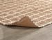 Serene - 1' x 1' Swatch Windowpane Chenille Area Rug - Natural