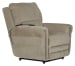Warner - Power Headrest With Lumbar Power Lay Flat Recliner - Putty