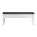 Kayla - Two Tone Storage Bench With Grey Top