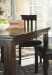 Haddigan - Dark Brown - 7 Pc. - Extension Table, 4 Side Chairs, Bench, Server