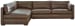 Kiessel - Chocolate - Left Arm Facing Corner Chaise 2 Pc Sectional