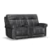 Alexander - Power Reclining Loveseat With Console, Power Headrest & Lumbar - Weathered Stone Gray