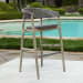 Dermott - Outdoor Bar Stool - Brown / Dark Gray