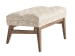 Sunset Key - Hayley Ottoman - Beige / Dark Brown