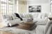 Top Tier - Alloy - 7 Pc. - 6-Piece Reclining Sectional With Raf Chaise, Rocker Recliner
