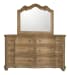 Weston Hills - Dresser With Mirror - Flax Seed