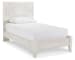 Paxberry - Twin Panel Bed - Whitewash