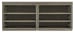 Linville Falls - 72" Credenza With Two Open Desk Cabinets - Gray