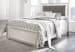 Lonnix - Silver Finish - Full Panel Bed