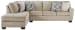 Decelle - Putty - Left Arm Facing Chaise 2 Pc Sectional