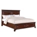 Canton - King Storage 4PC Bedroom Set - Cherry