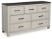 Darborn - Gray / Brown - 5 Pc. - Dresser, Mirror, California King Panel Bed