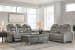 The Man-Den - Gray - 2 Pc. - Power Sofa, Loveseat
