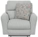 Chappy - Power Lay Flat Recliner - Pebble