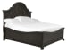 Bellamy - Complete King Shaped Panel Bed - Peppercorn