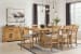 Havonplane - Brown - 10 Pc. - Counter Extension Table, 8 Upholstered Barstools, Server