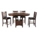 Max - Pub 5 Piece Dining Set - Walnut