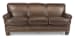Bay Bridge - Leather Sofa, Nailhead Trim - Dark Brown