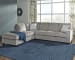 Altari - Left Arm Facing Corner Chaise 2 Pc Sectional - Alloy