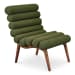 Arlo - Performance Fabric Accent Chair - Dark Green