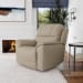 Crew - Power Recliner With Power Headrest & Lumbar - Pebble